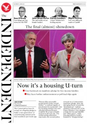 The Independent () Newspaper Front Page for 3 June 2017