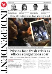 The Independent () Newspaper Front Page for 3 July 2018