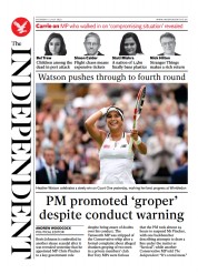 The Independent () Newspaper Front Page for 3 July 2022