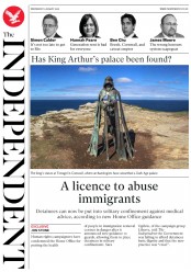 The Independent () Newspaper Front Page for 3 August 2016