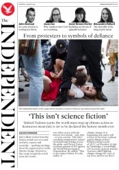 The Independent () Newspaper Front Page for 3 August 2019