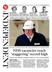 The Independent () Newspaper Front Page for 3 September 2022
