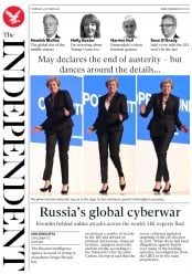 The Independent () Newspaper Front Page for 4 October 2018