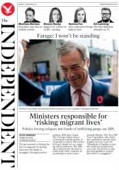 The Independent () Newspaper Front Page for 4 November 2019