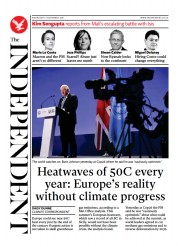 The Independent () Newspaper Front Page for 4 November 2021
