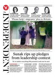 The Independent () Newspaper Front Page for 4 November 2022