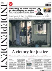 The Independent () Newspaper Front Page for 4 December 2015