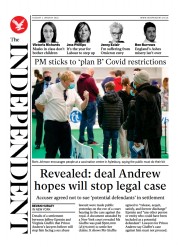 The Independent () Newspaper Front Page for 4 January 2022