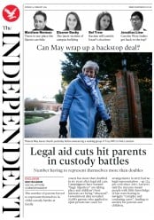 The Independent () Newspaper Front Page for 4 February 2019