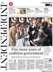 The Independent () Newspaper Front Page for 4 March 2014