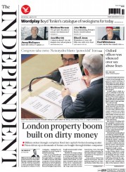 The Independent () Newspaper Front Page for 4 March 2015