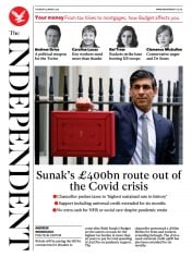The Independent () Newspaper Front Page for 4 March 2021