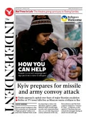 The Independent () Newspaper Front Page for 4 March 2022