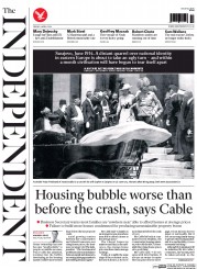 The Independent () Newspaper Front Page for 4 April 2014