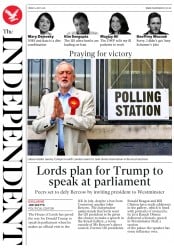 The Independent () Newspaper Front Page for 4 May 2018
