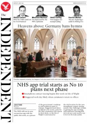 The Independent () Newspaper Front Page for 4 May 2020