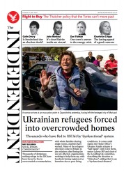 The Independent () Newspaper Front Page for 4 May 2022