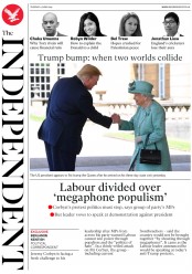 The Independent () Newspaper Front Page for 4 June 2019