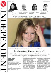 The Independent () Newspaper Front Page for 4 June 2020