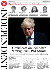 The Independent () Newspaper Front Page for 4 June 2021