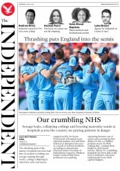 The Independent () Newspaper Front Page for 4 July 2019