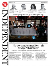 The Independent () Newspaper Front Page for 4 July 2020