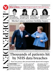 The Independent () Newspaper Front Page for 4 July 2021