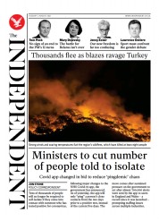 The Independent () Newspaper Front Page for 4 August 2021