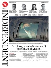 The Independent () Newspaper Front Page for 5 October 2020