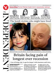 The Independent () Newspaper Front Page for 5 November 2022