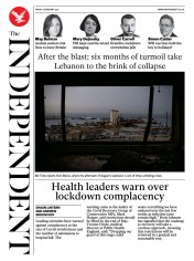 The Independent () Newspaper Front Page for 5 February 2021