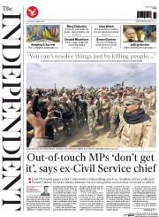 The Independent () Newspaper Front Page for 5 March 2015