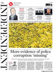 The Independent () Newspaper Front Page for 5 April 2014