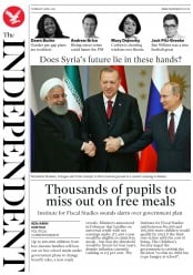 The Independent () Newspaper Front Page for 5 April 2018