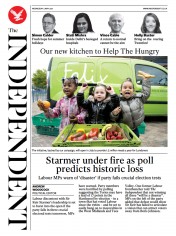 The Independent () Newspaper Front Page for 5 May 2021