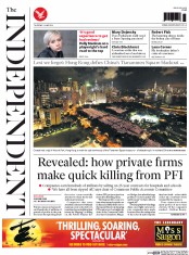 The Independent () Newspaper Front Page for 5 June 2014