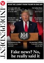 The Independent () Newspaper Front Page for 5 June 2019