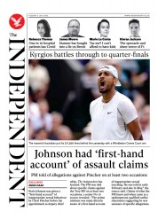 The Independent () Newspaper Front Page for 5 July 2022
