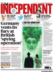 The Independent () Newspaper Front Page for 6 November 2013