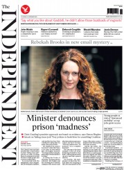 The Independent () Newspaper Front Page for 6 November 2014