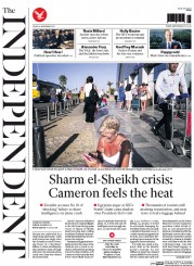 The Independent () Newspaper Front Page for 6 November 2015