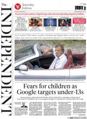 The Independent () Newspaper Front Page for 6 December 2014