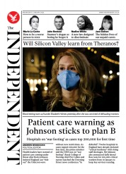 The Independent () Newspaper Front Page for 6 January 2022