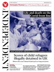 The Independent () Newspaper Front Page for 6 February 2021