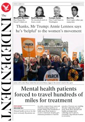 The Independent () Newspaper Front Page for 6 March 2017