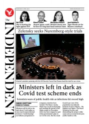 The Independent () Newspaper Front Page for 6 April 2022