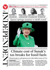 The Independent () Newspaper Front Page for 6 June 2022