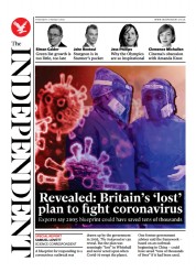 The Independent () Newspaper Front Page for 6 August 2021
