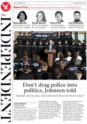 The Independent () Newspaper Front Page for 6 September 2019