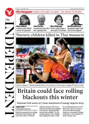 The Independent () Newspaper Front Page for 7 October 2022